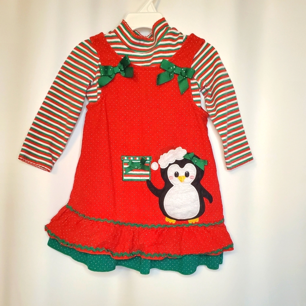 Adorable Nannette 2-piece Christmas jumper set 2T for